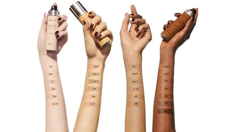 dior airflash foundation shade finder|foundation comparison chart.